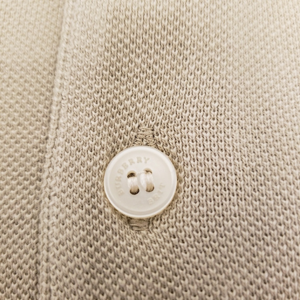 New Burberry brit men's beige polo shirt S,M,XL - Picture 3 of 8